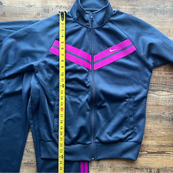 Nike The Athletic Dept Womens Y2K Tracksuit Navy/Purple Activewear Set Sz M/L - Picture 4 of 10